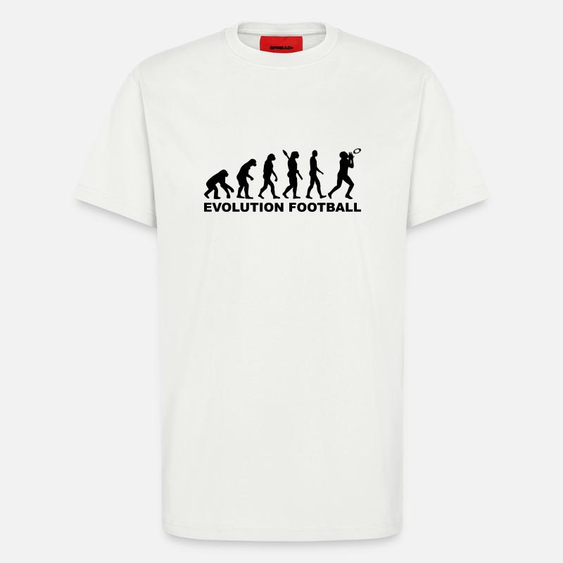 Evolution Football - T-Shirt - made by SPREAD - OFF WHITE