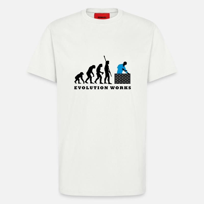 evolution_maurer_b_2c - T-shirt bio décontracté fabriqué en UE - OFF WHITE