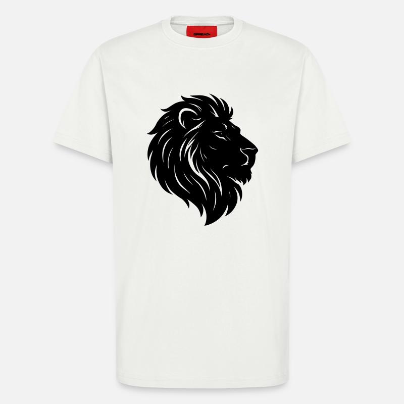 Löwe Löwenkopf - T-Shirt - made by SPREAD - OFF WHITE