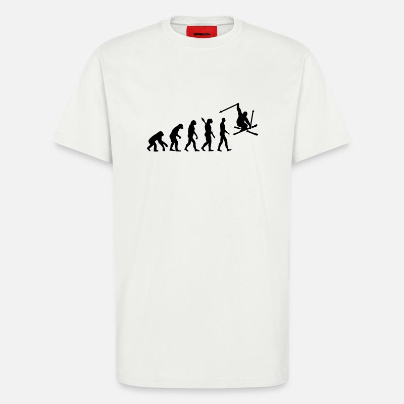 Evolution Ski - T-Shirt - made by SPREAD - OFF WHITE