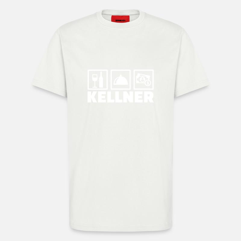 Kellner - T-Shirt - made by SPREAD - OFF WHITE
