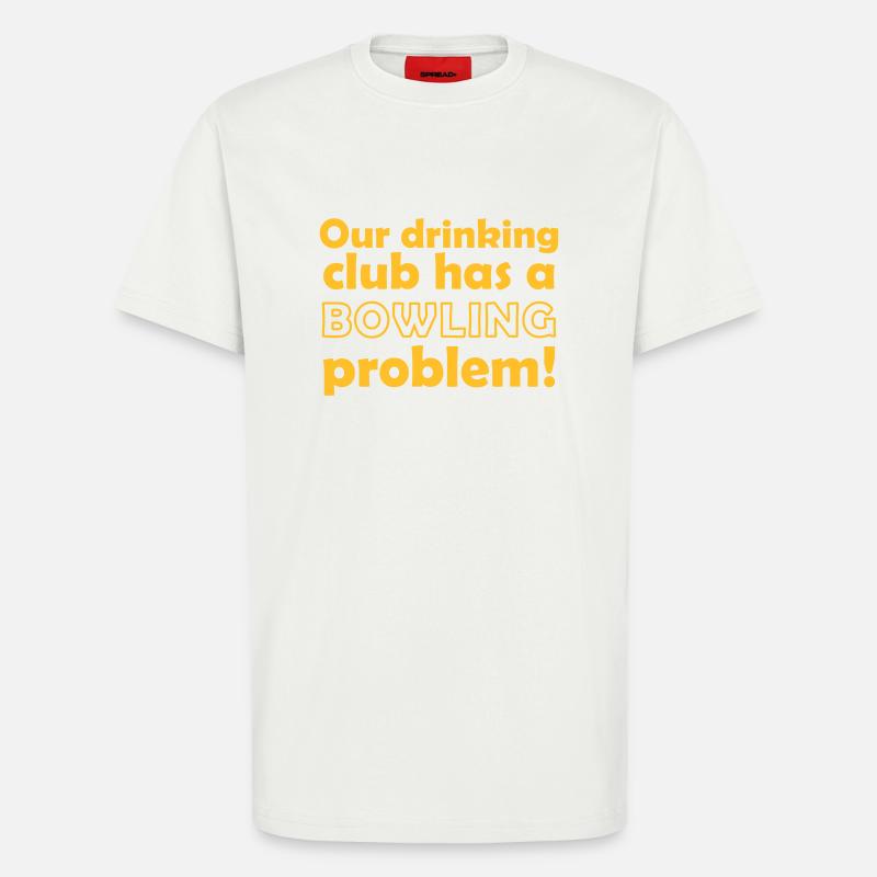 bowling problem - T-Shirt - made by SPREAD - OFF WHITE