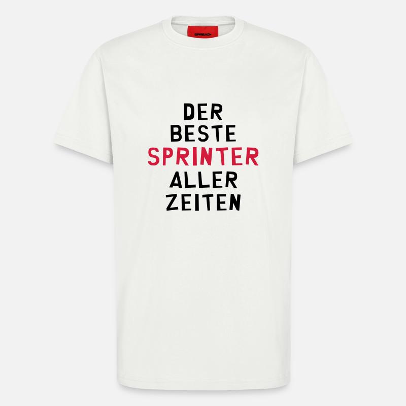 Leichtathletik / Sprint / Sprinter / Sprinterin - T-Shirt - made by SPREAD - OFF WHITE