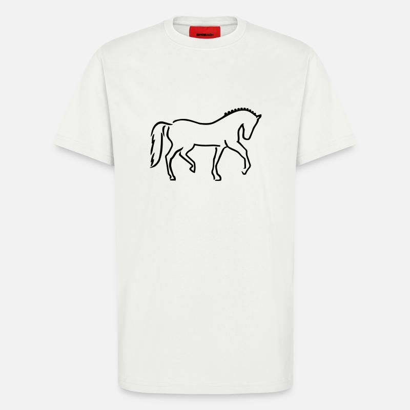 Pferd - T-Shirt - made by SPREAD - OFF WHITE