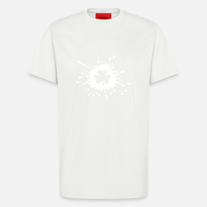 Shamrock - T-shirt bio décontracté fabriqué en UE - OFF WHITE
