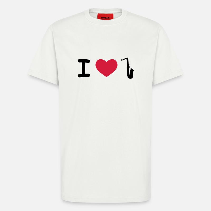 Saxophon - T-Shirt - made by SPREAD - OFF WHITE