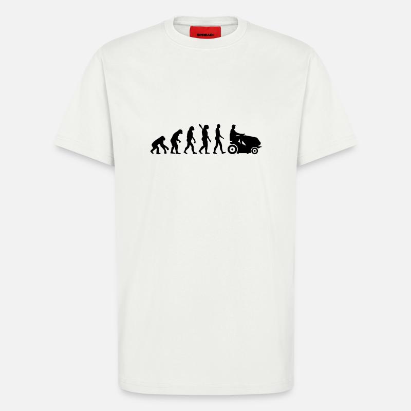 Evolution Rasenmäher - T-Shirt - made by SPREAD - OFF WHITE