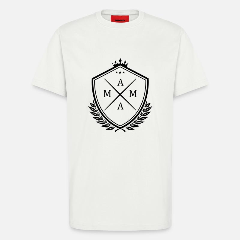 mama wappen - T-Shirt - made by SPREAD - OFF WHITE