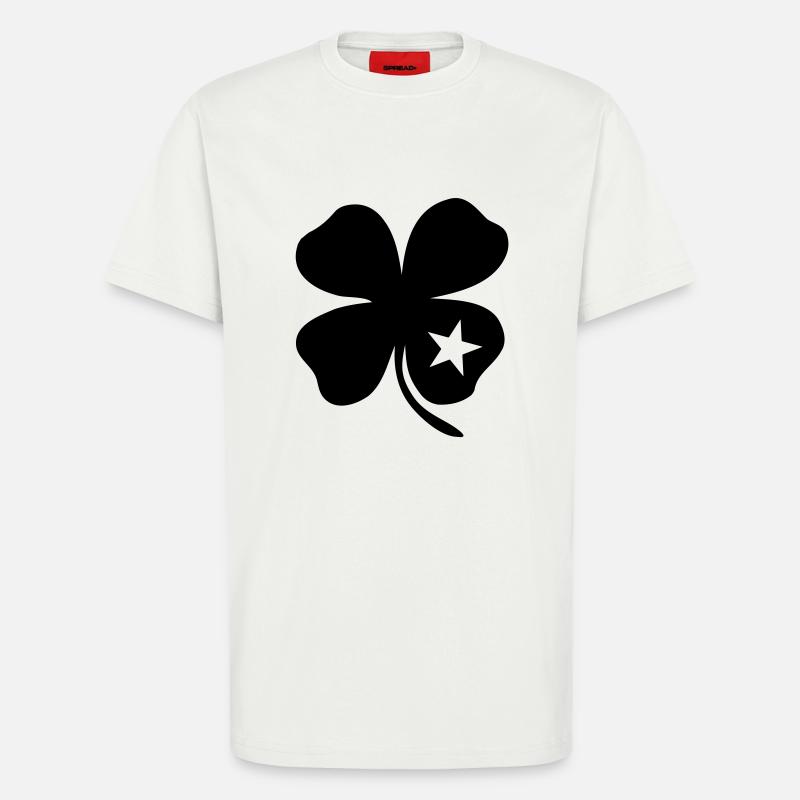 Glücks Kleeblatt - T-Shirt - made by SPREAD - OFF WHITE