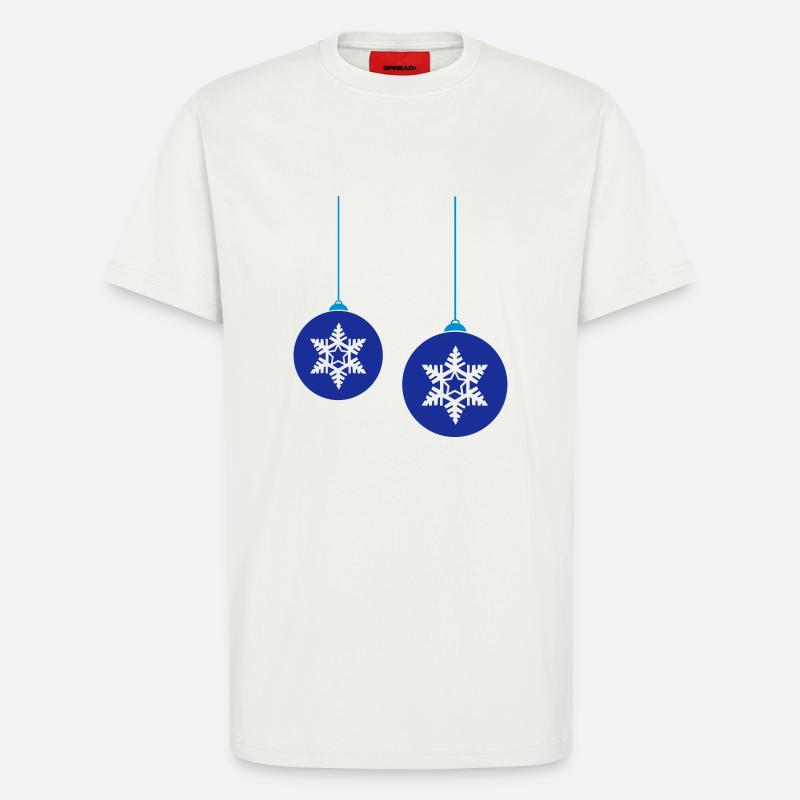 Weihnachtskugeln Stern - T-Shirt - made by SPREAD - OFF WHITE