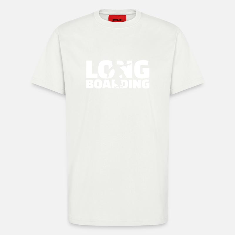 Longboard - T-Shirt - made by SPREAD - OFF WHITE