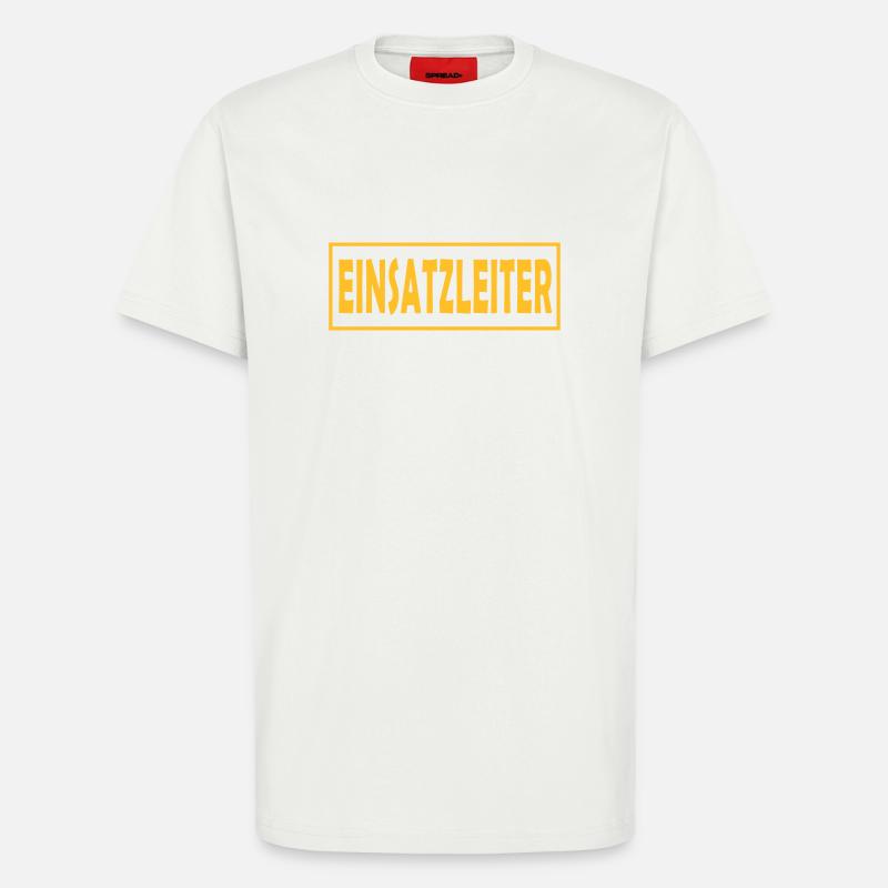 Einsatzleiter 01 - einfarb - T-Shirt - made by SPREAD - OFF WHITE