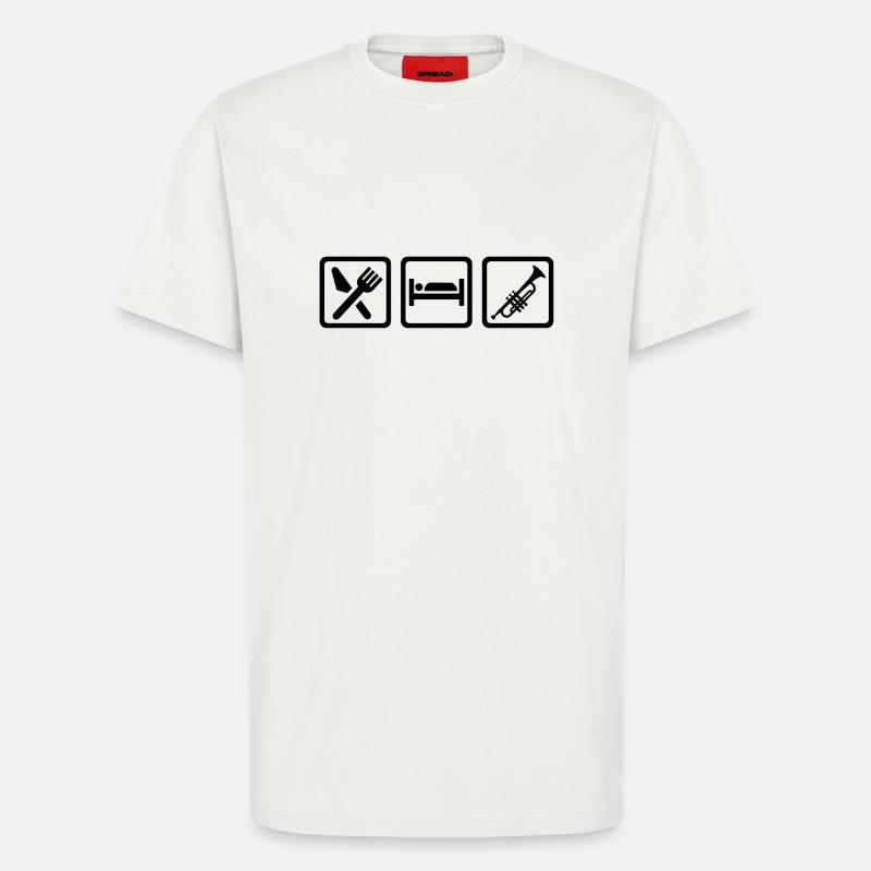 Trompete - T-Shirt - made by SPREAD - OFF WHITE