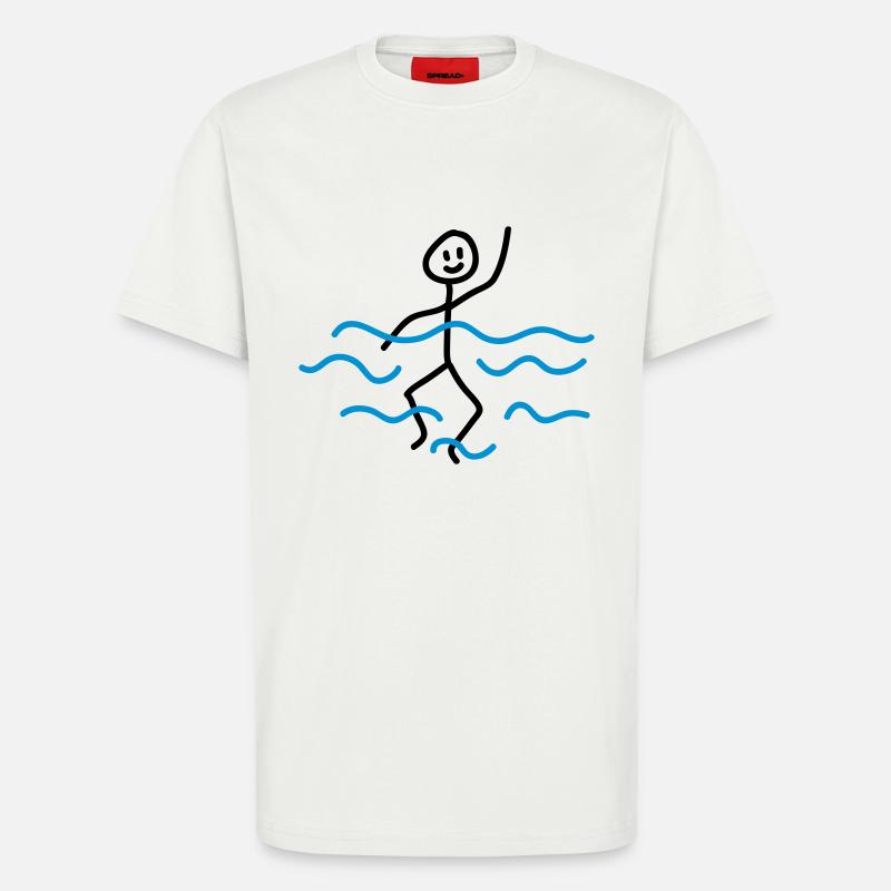 Float - T-shirt bio décontracté fabriqué en UE - OFF WHITE