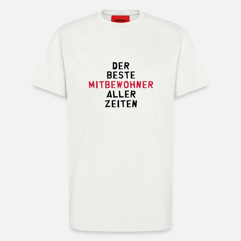 Mitbewohner Mitbewohnerin Freund Freundschaft Nähe - T-Shirt - made by SPREAD - OFF WHITE