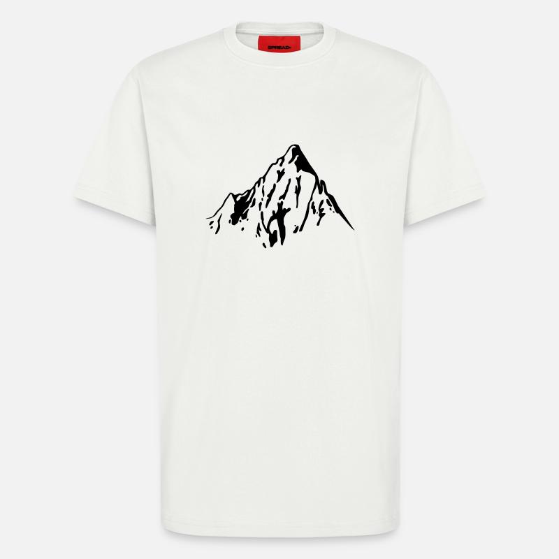 Felsiger Berggipfel - T-Shirt - made by SPREAD - OFF WHITE