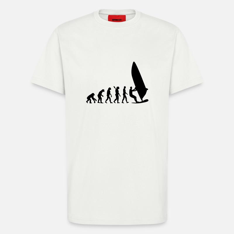 Evolution Windsurfen - T-Shirt - made by SPREAD - OFF WHITE
