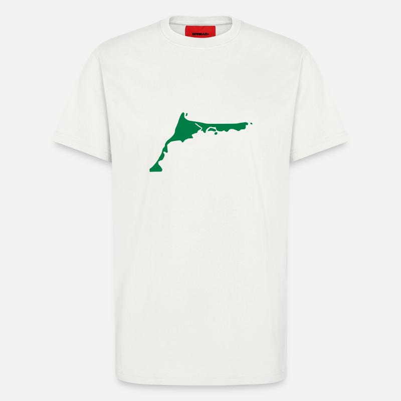 Darss - Mer Baltique - T-shirt bio décontracté fabriqué en UE - OFF WHITE