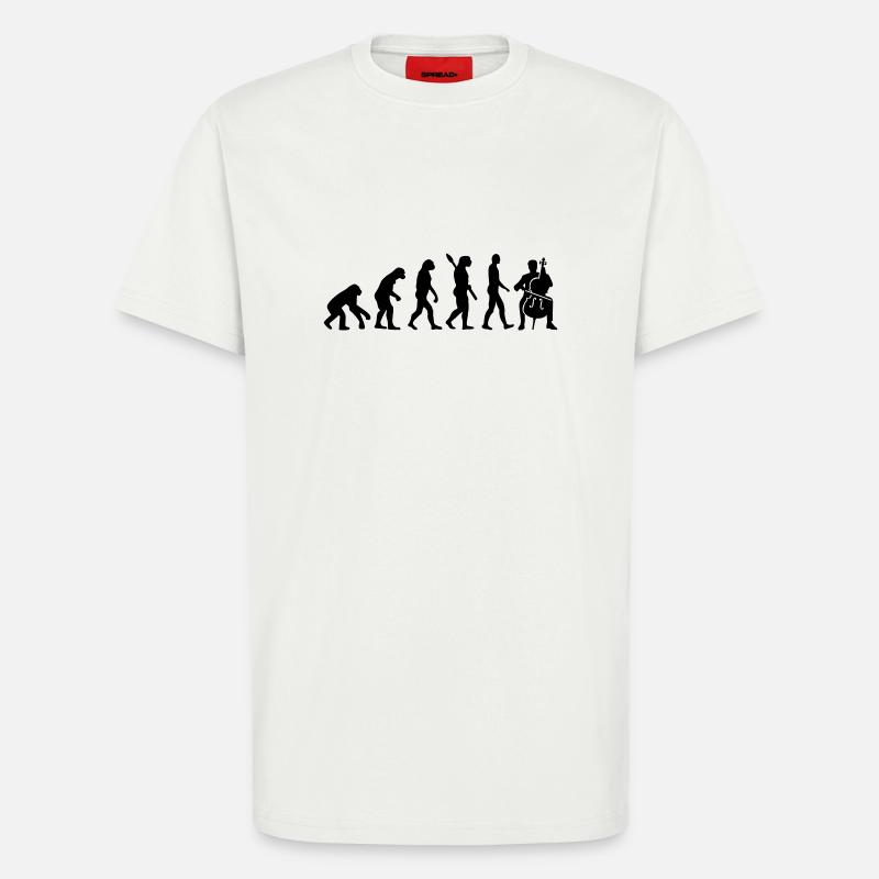 Cello - T-Shirt - made by SPREAD - OFF WHITE