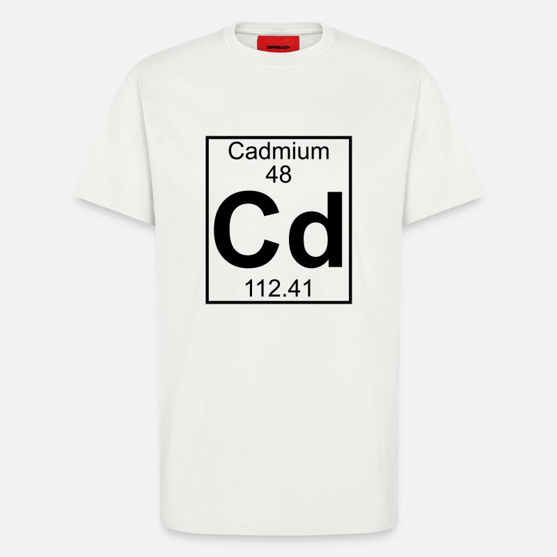 Element 048 - Cd (cadmium) - Full - T-Shirt - made by SPREAD - OFF WHITE