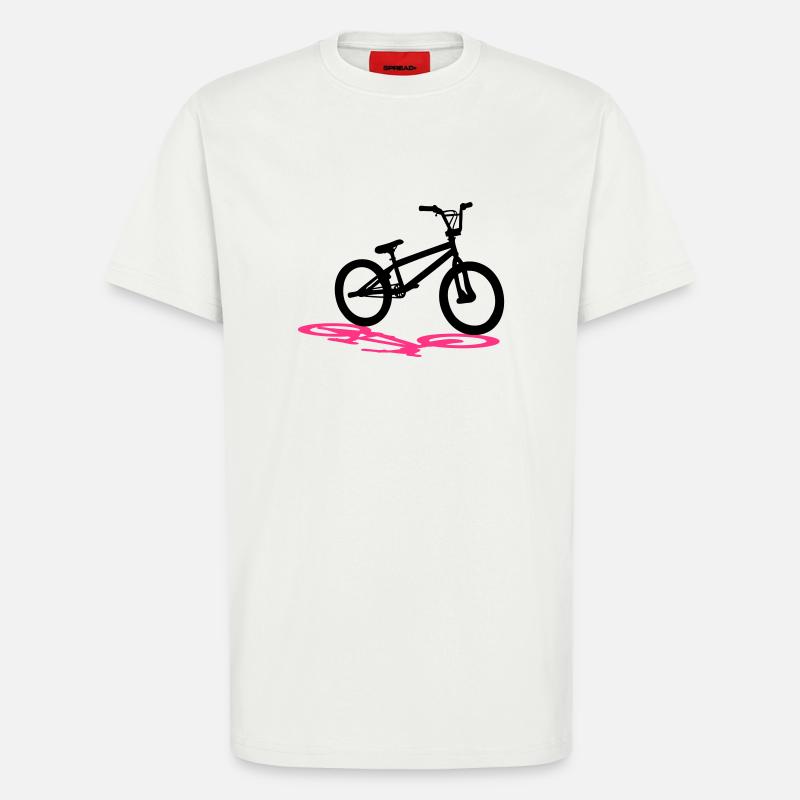 BMX, Bicycle MotoCross - T-shirt bio décontracté fabriqué en UE - OFF WHITE