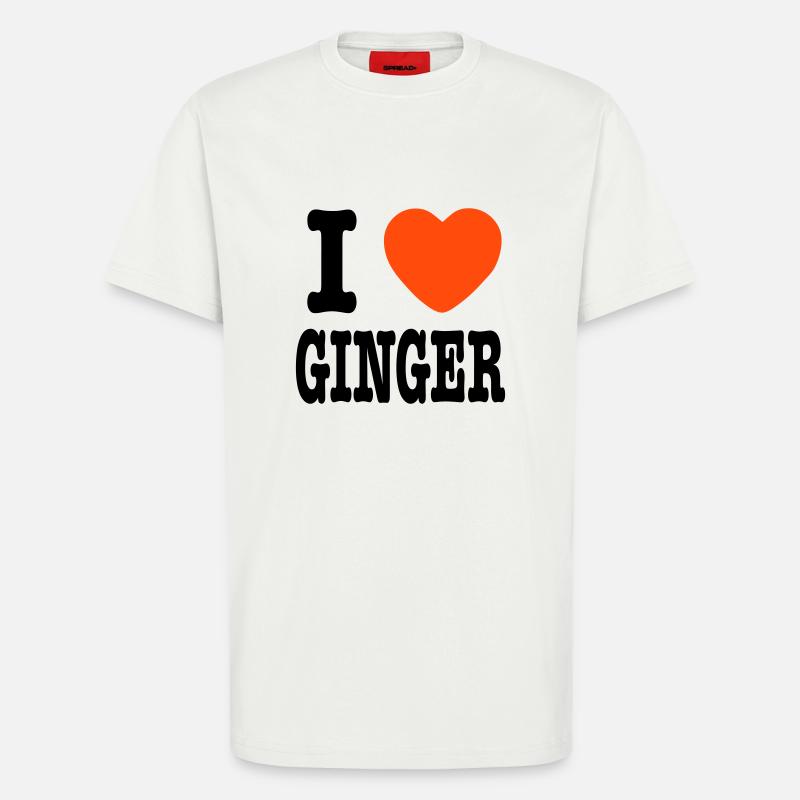 Ich liebe Ingwer - T-Shirt - made by SPREAD - OFF WHITE
