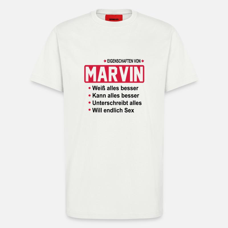 marvin - T-Shirt - made by SPREAD - OFF WHITE