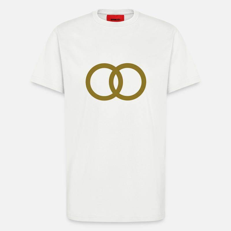Ringe - Ehe - Hochzeit - T-Shirt - made by SPREAD - OFF WHITE