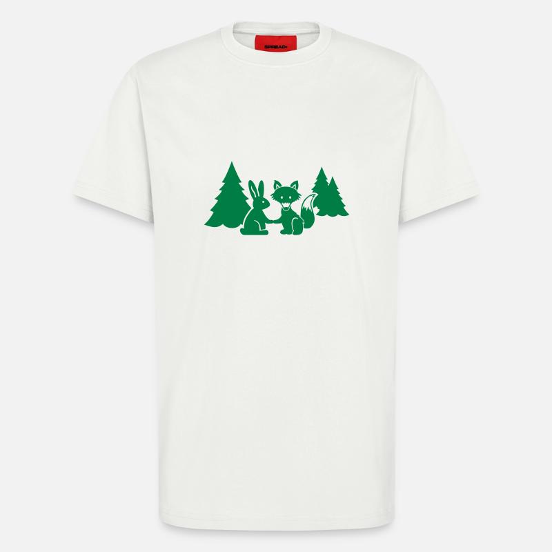 Fox Bunny - T-Shirt - made by SPREAD - OFF WHITE