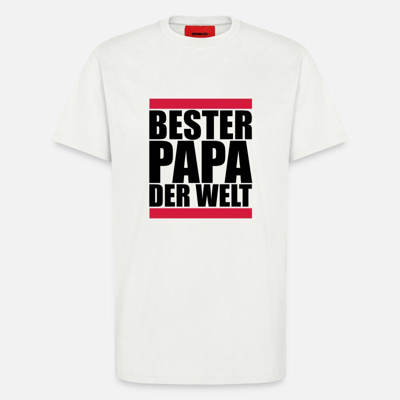 bester papa der welt - T-Shirt - made by SPREAD - OFF WHITE