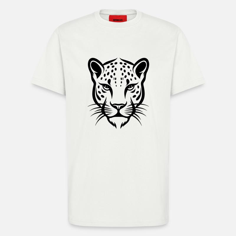 Gepard Kopf - T-Shirt - made by SPREAD - OFF WHITE