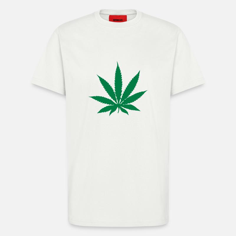 Hanfblatt - T-Shirt - made by SPREAD - OFF WHITE