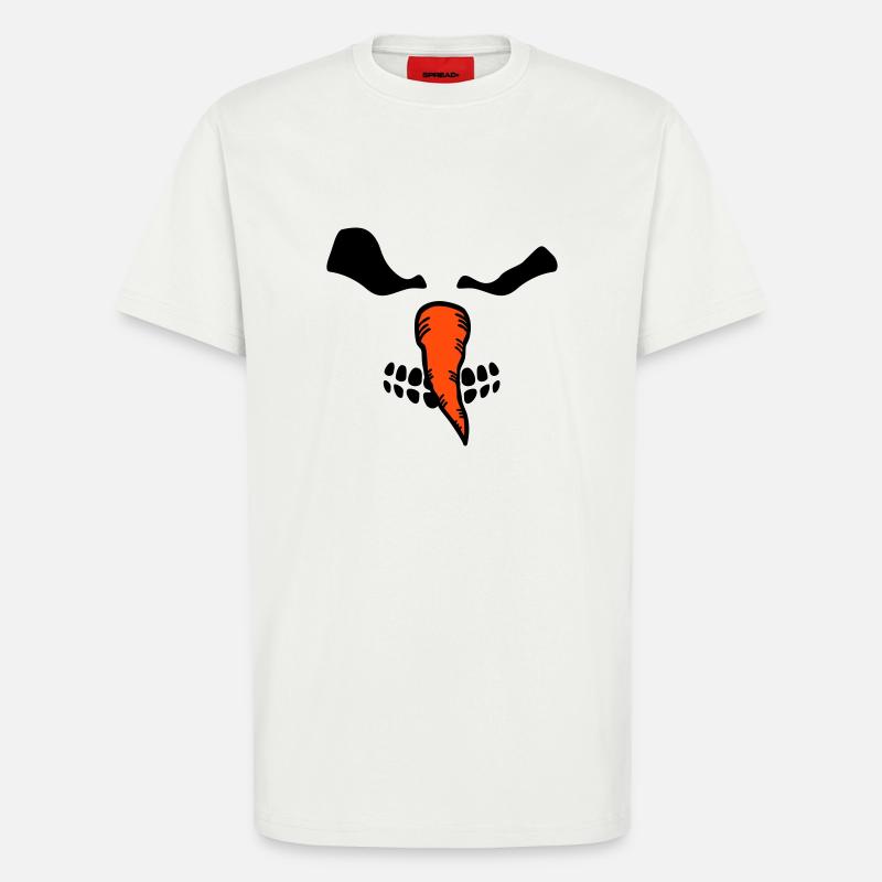 Schneemann - T-Shirt - made by SPREAD - OFF WHITE