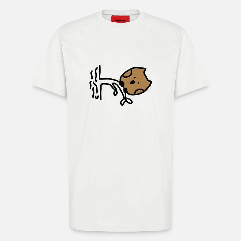 dicke Eule - T-Shirt - made by SPREAD - OFF WHITE