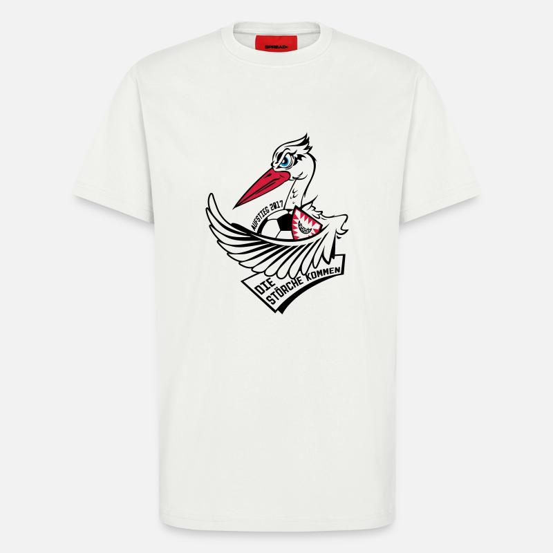stork_mascot_white - T-Shirt - made by SPREAD - OFF WHITE