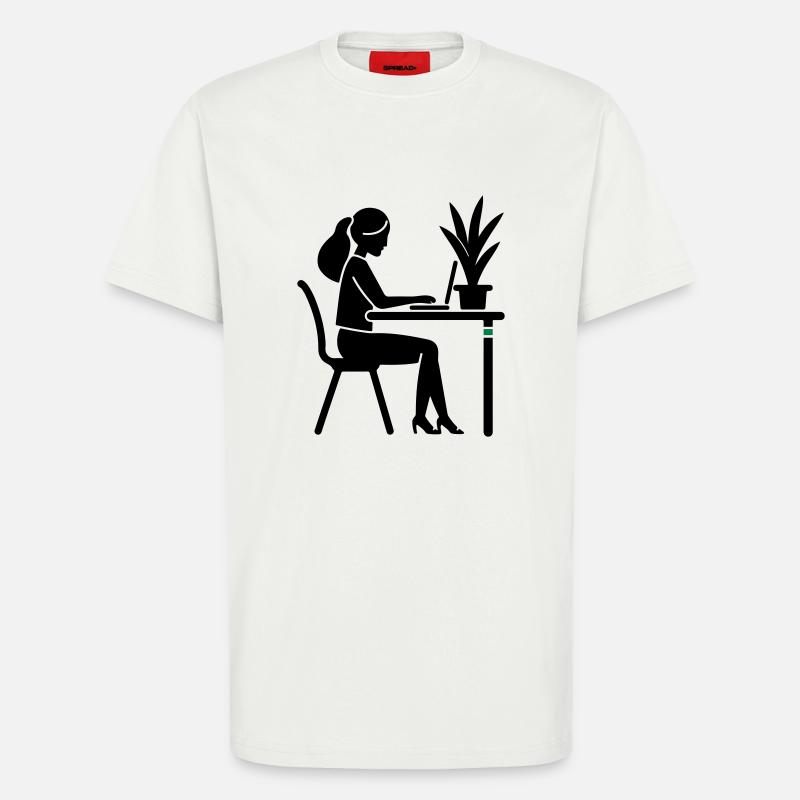 Learning, Studying, Working - T-Shirt - made by SPREAD - OFF WHITE