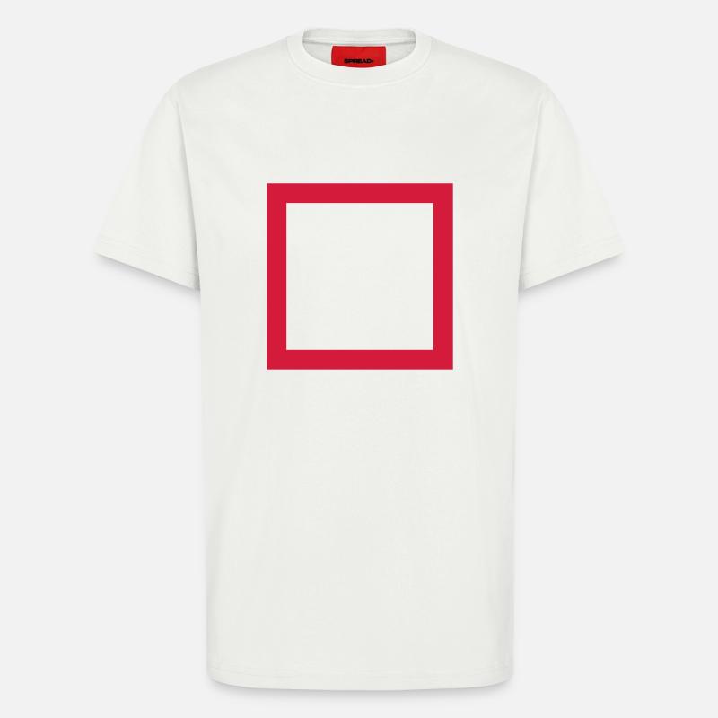 Quadrat - T-Shirt - made by SPREAD - OFF WHITE