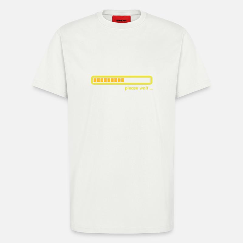 loading ... please wait (2c) - T-shirt bio décontracté fabriqué en UE - OFF WHITE