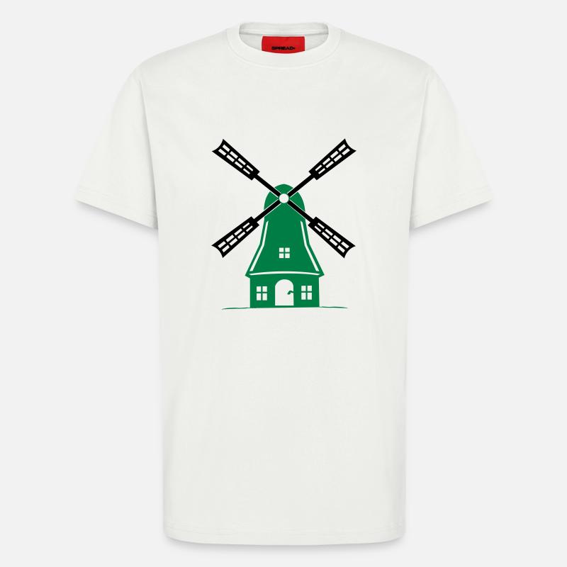 windmühle - T-Shirt - made by SPREAD - OFF WHITE