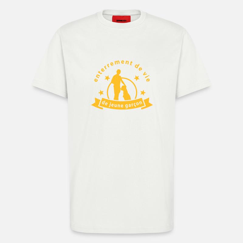 Bachelor-Junge - T-Shirt - made by SPREAD - OFF WHITE