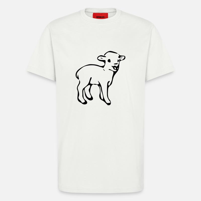 Lamm - T-Shirt - made by SPREAD - OFF WHITE