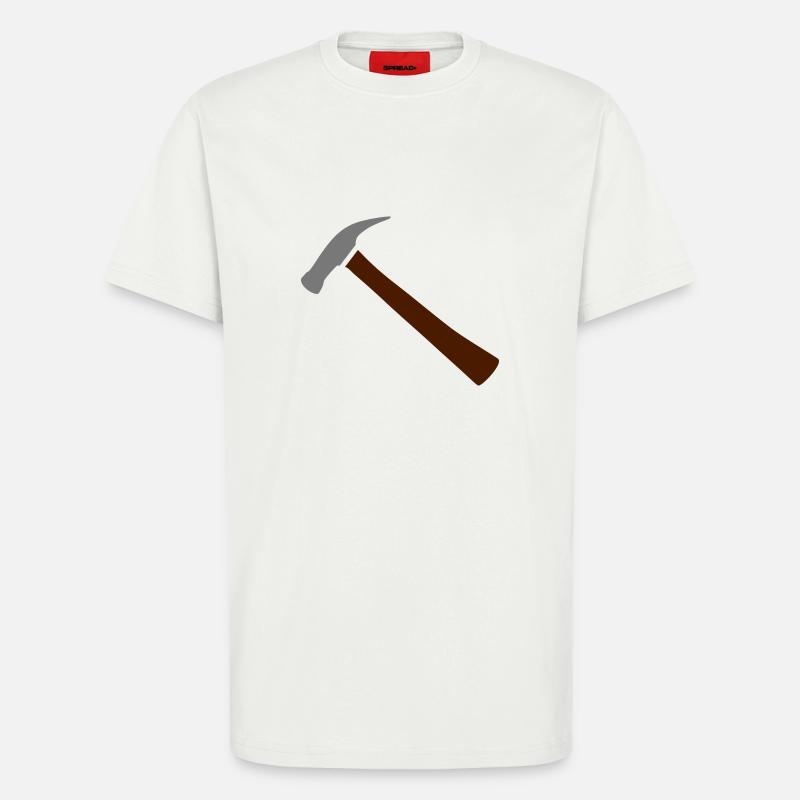 Hammer, tool, tools - T-Shirt - made by SPREAD - OFF WHITE