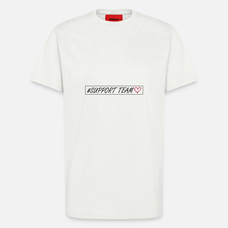 Support Team Herz - T-Shirt - made by SPREAD - OFF WHITE