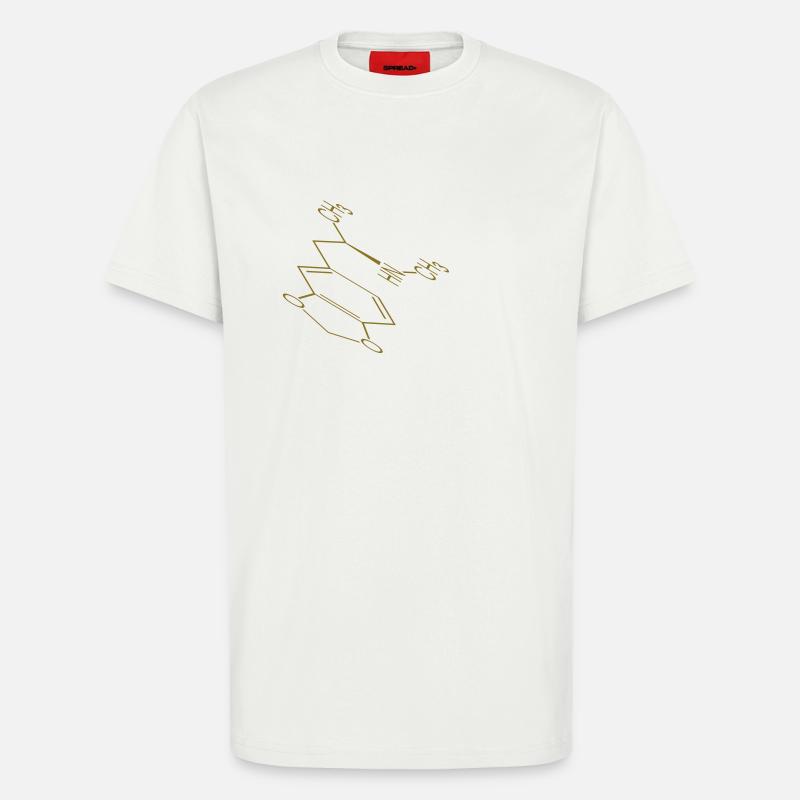 MDMA Molecule - T-Shirt - made by SPREAD - OFF WHITE