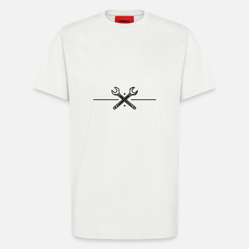 Schraubenschlüssel Symbol - T-Shirt - made by SPREAD - OFF WHITE