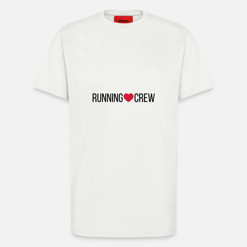 Running Crew Heart - T-Shirt - made by SPREAD - OFF WHITE