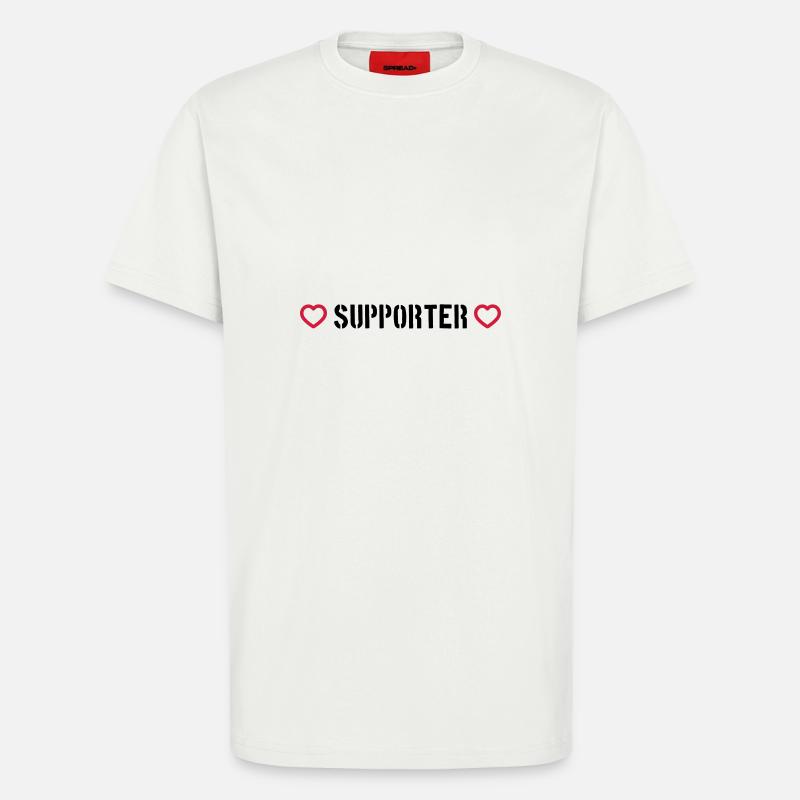 Supporter Herz - T-Shirt - made by SPREAD - OFF WHITE