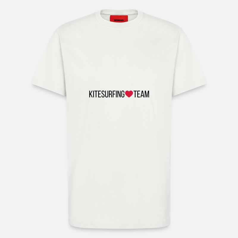 Kitesurfing Team Herz - T-Shirt - made by SPREAD - OFF WHITE