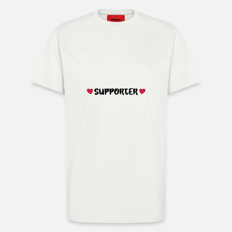 Supporter Herz - T-Shirt - made by SPREAD - OFF WHITE