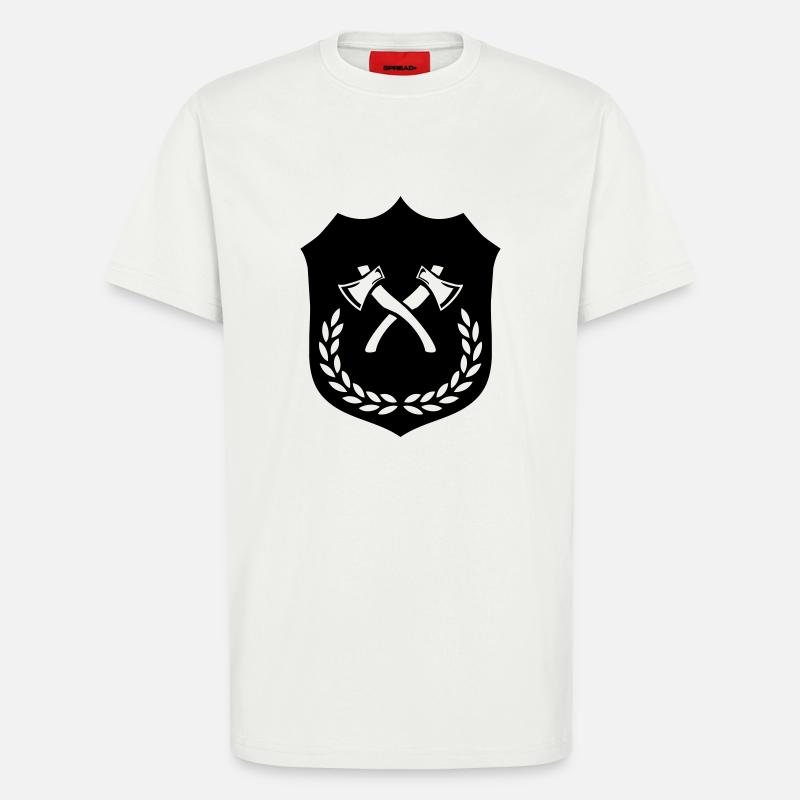 Wappen Axt Äxte - T-Shirt - made by SPREAD - OFF WHITE